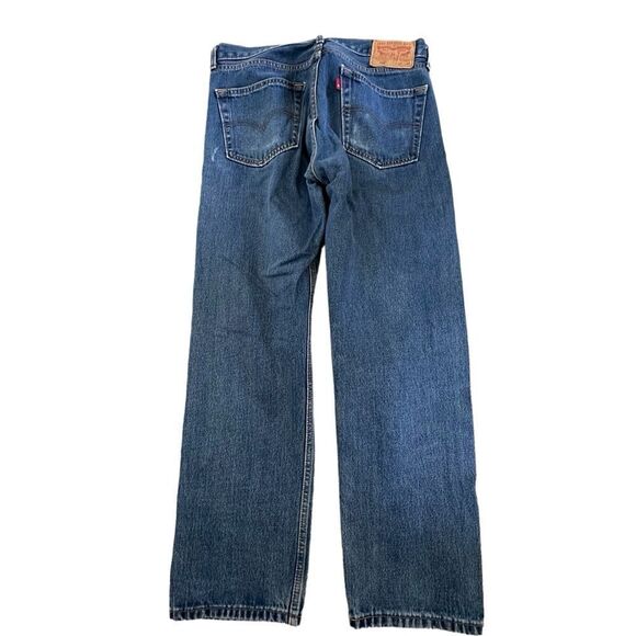 Levi’s ~ 505 Blue Denin Jeans ~ size 33/29 ~ 2 small imperfections, see photos - Picture 2 of 10